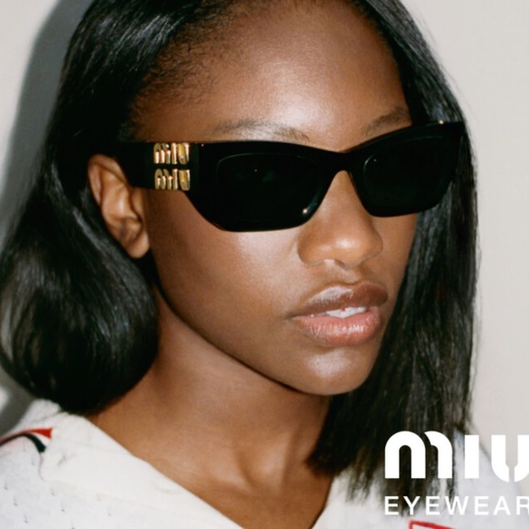 NEW SMU 09W 1AB5S0 MIU MIU BLACK MU09WS 1AB5S0 WOMEN MU 09WS 1AB5S0 SUNGLASSES main image 10